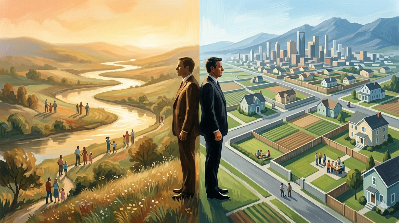 Two perspectives on politics — integrated field versus boundary architecture